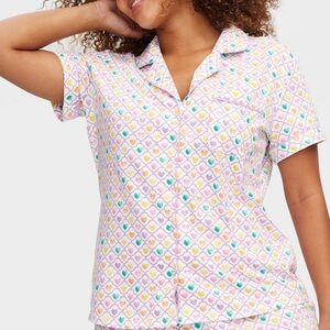 Roller Rabbit X target Colorful Heart Print Pajamas small